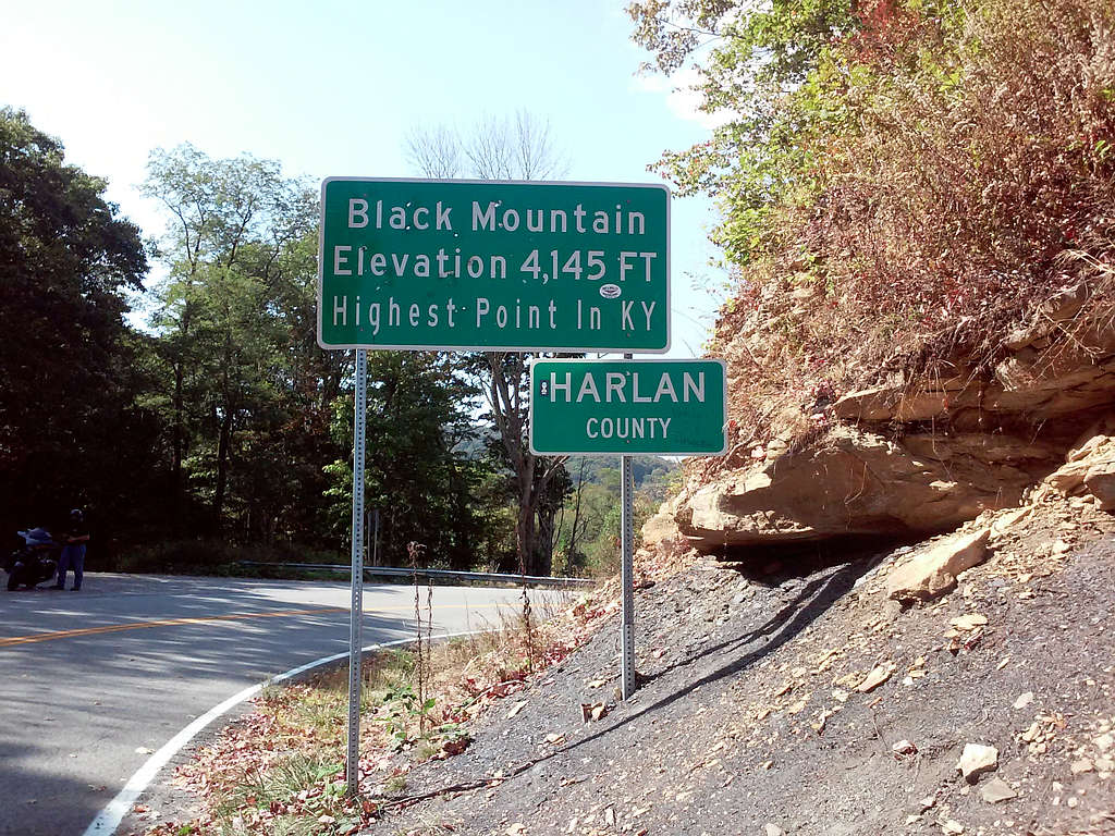 Black Mtn, KY - Highway 160 Marker