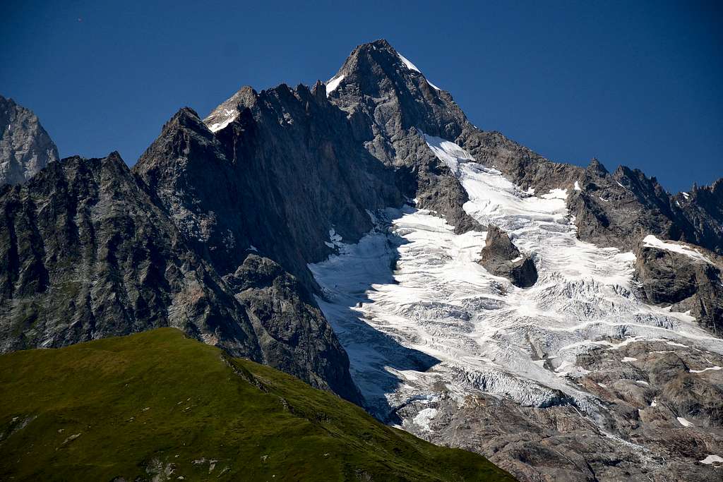 The Swiss side of the three-nations mountain Mont Dolent