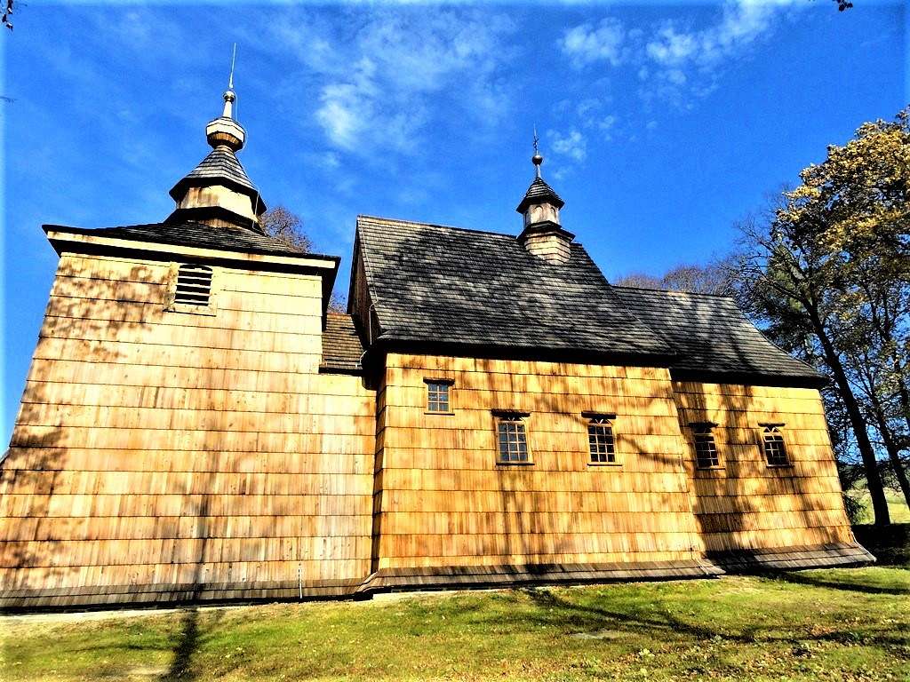 Wooden parish church in the Królik Polski (Low Beskid).