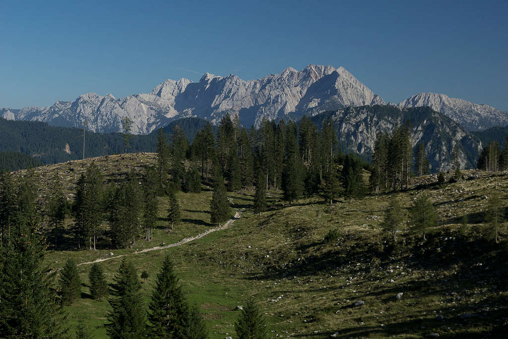 The central mountains of the Kamnik Alps