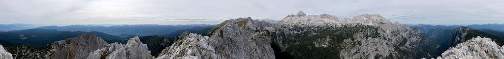 360° summit panorama Mali Draški Vrh