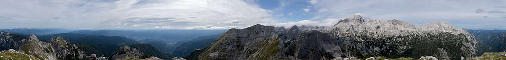 360° summit panorama Veliki Draški Vrh