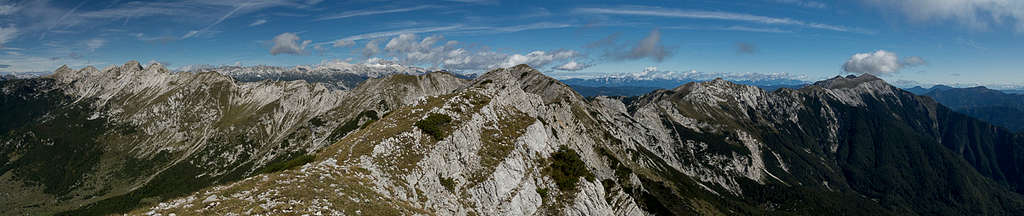 Julian Alps Panorama from Zabiški Kuk