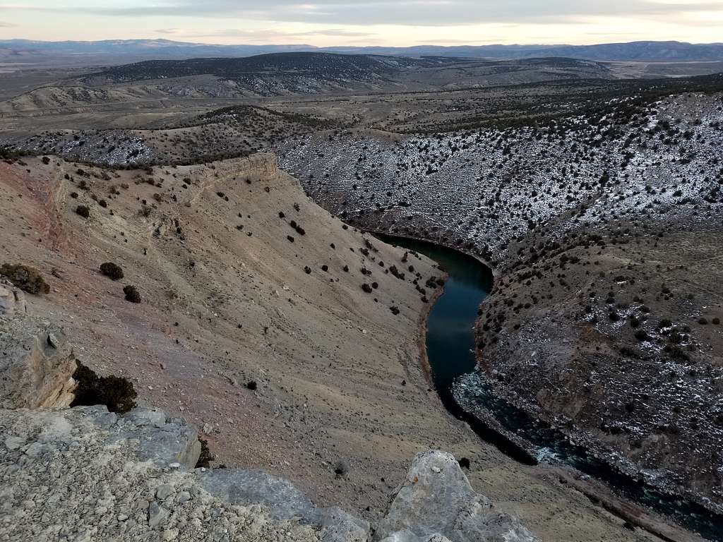 View of the Yampa River from the ridge up Little Juniper Mountain