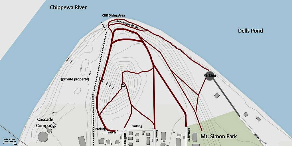 Mt. Simon Trails Map