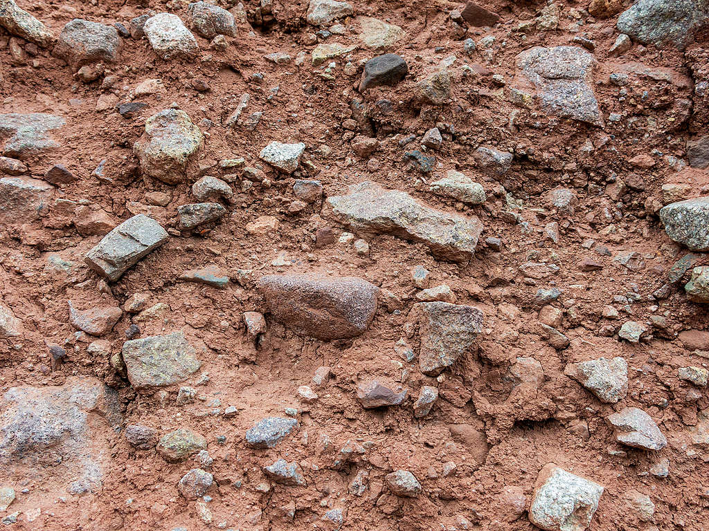 rock compaction detail