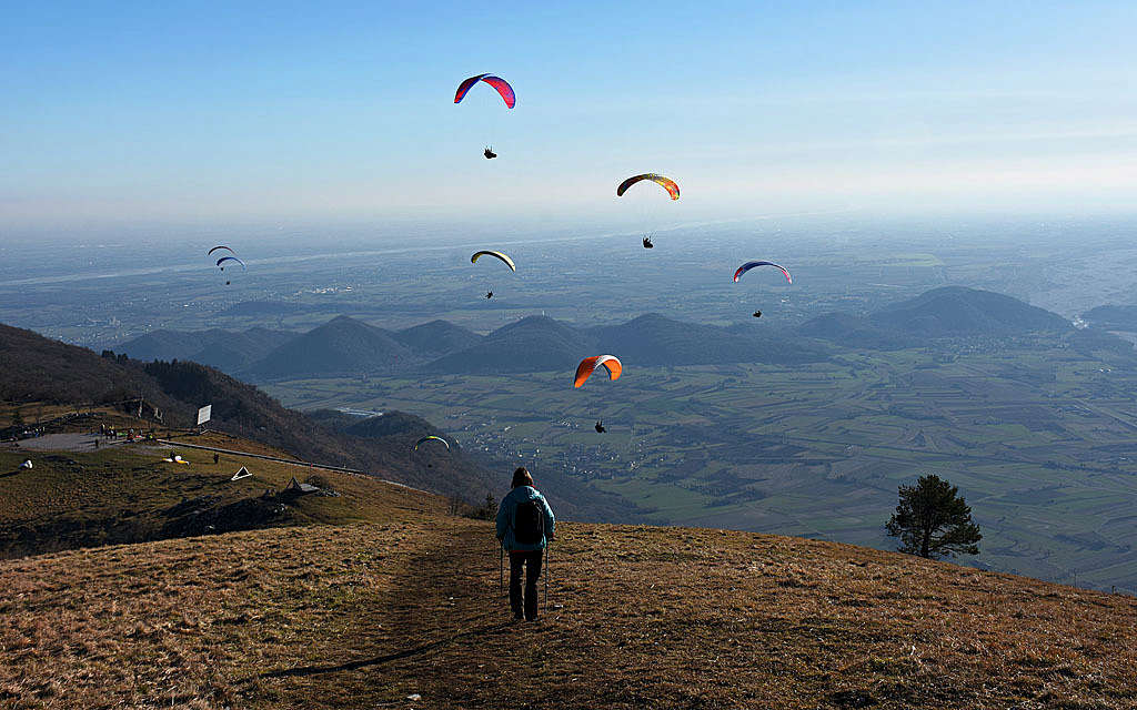 Monte Valinis paragliding take-off point