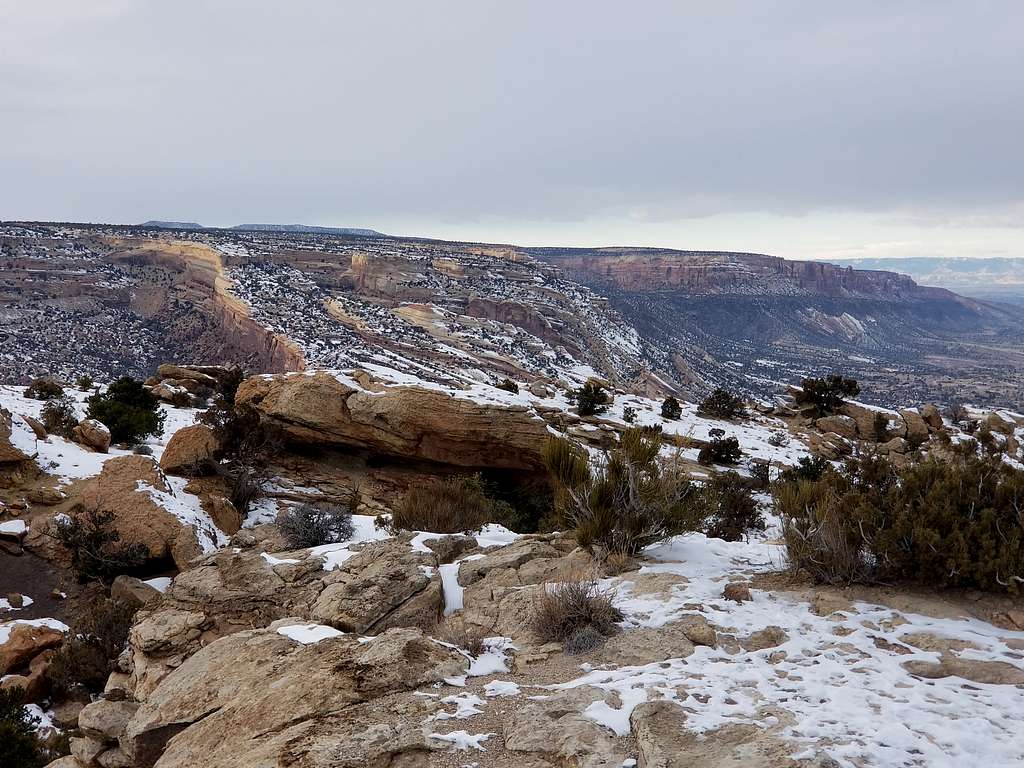 View from Peak 5750.  Colorado National Monument is in the background