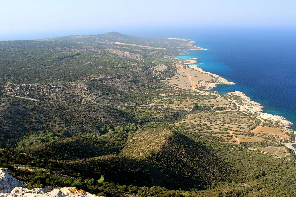 Blue Mediterranean views. Akamas peninsula.