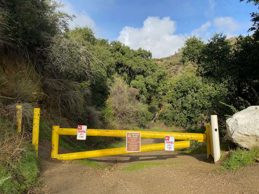 Evey Canyon Trailhead Gate