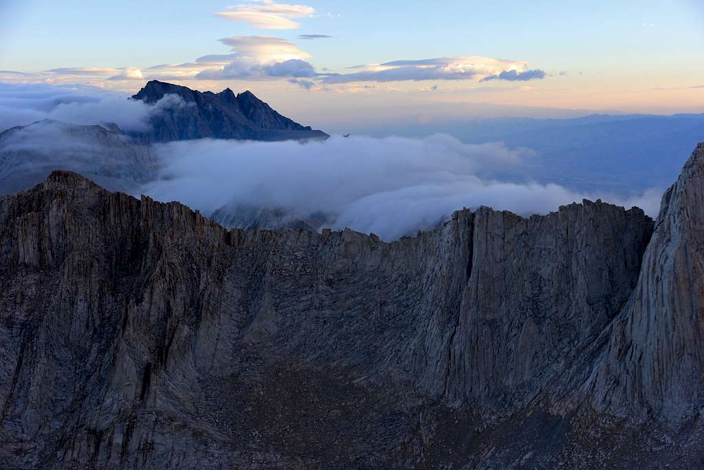 View from Mt. Whitney at first light