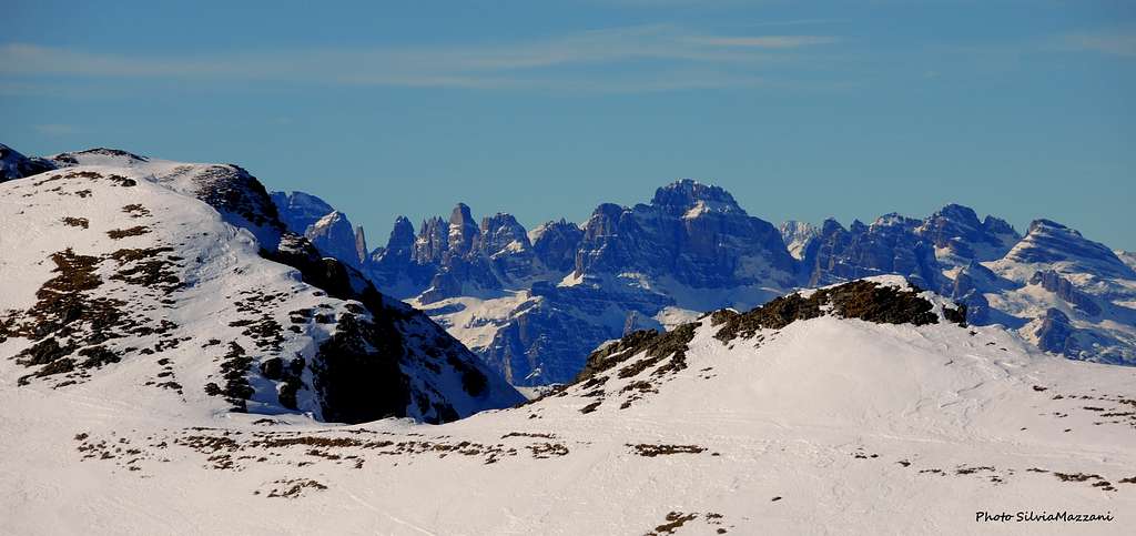Brenta Dolomites seen from Monte Cola