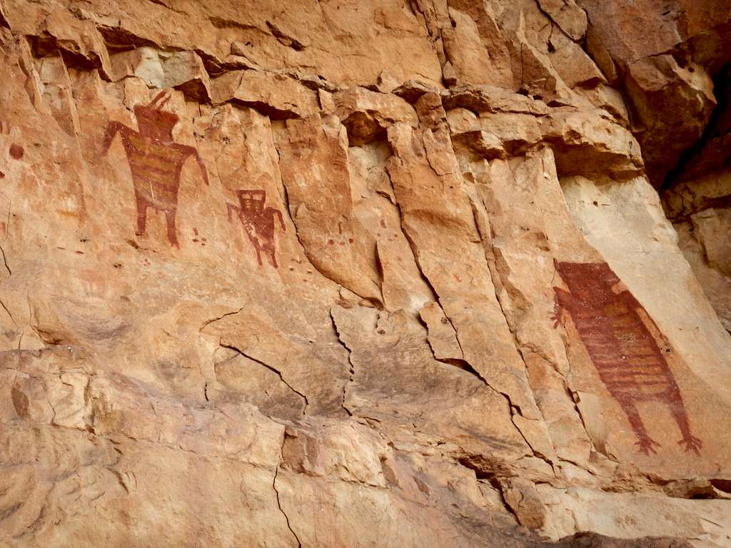 Pictographs in Snake Gulch