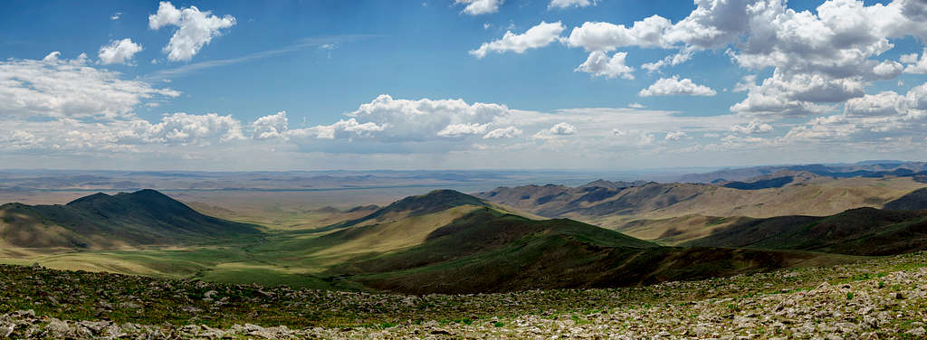 Expansive landscapes of the Mongolian Steppe