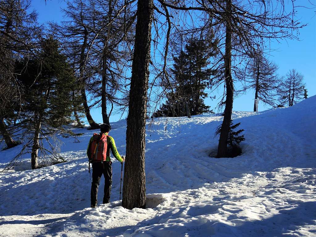 Corno di Tres, last meters before the summit