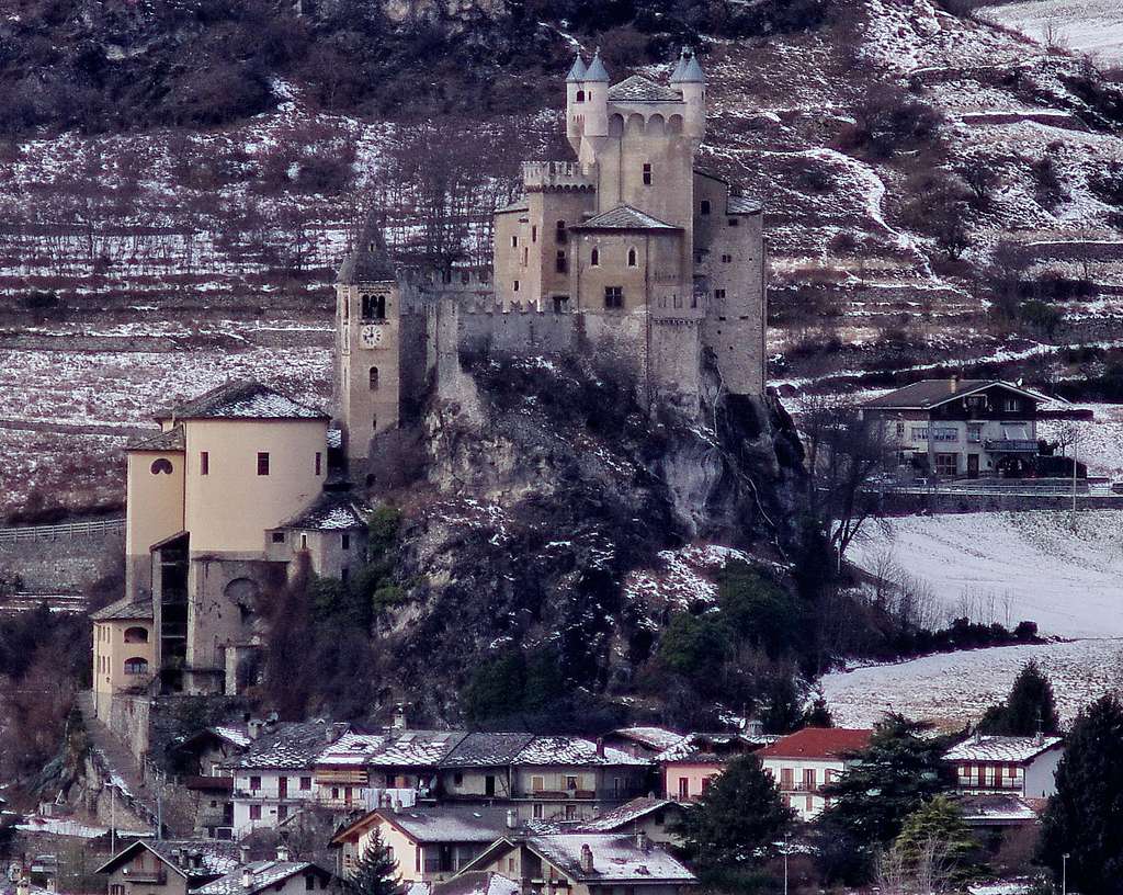 Saint Pierre castle seen from Aymavilles