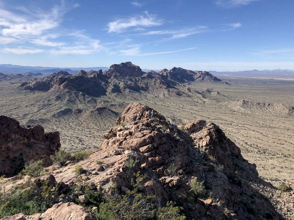 View North from the summit of Courthouse Rock