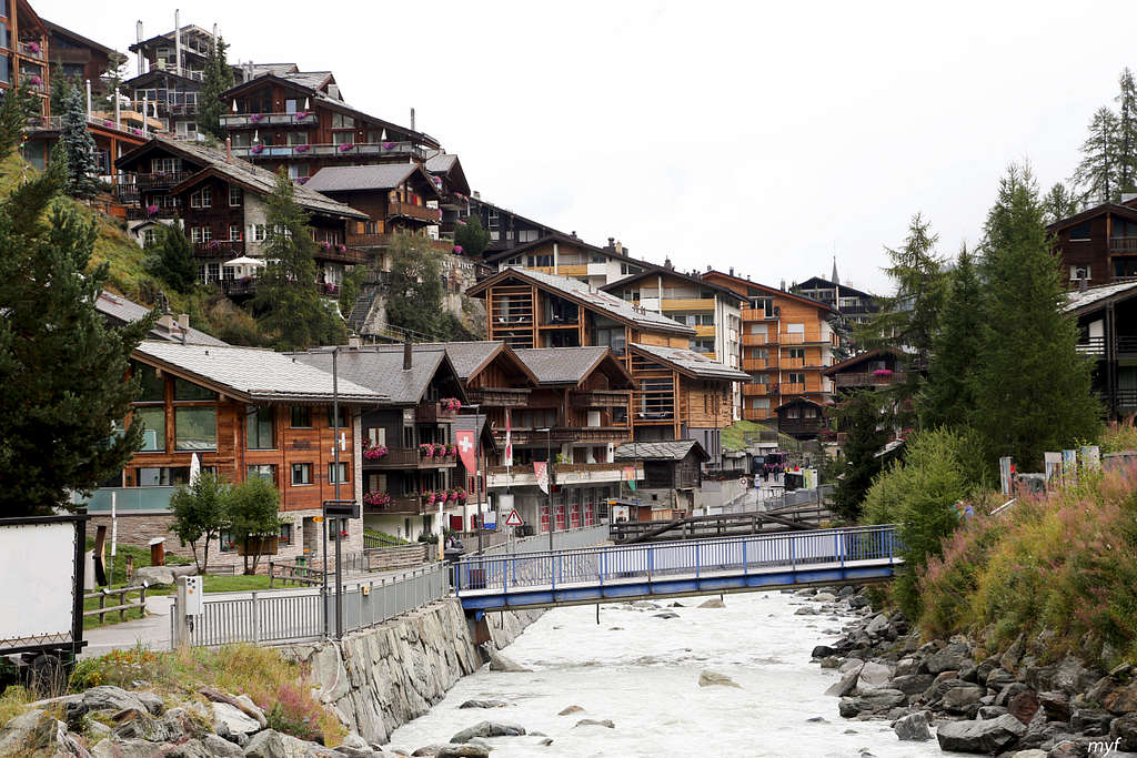 Bridge over Matter Vispa in Zermatt