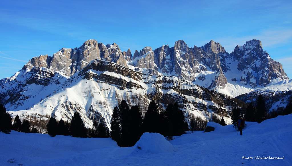 Pale di San Martino seen from Cima Juribrutto