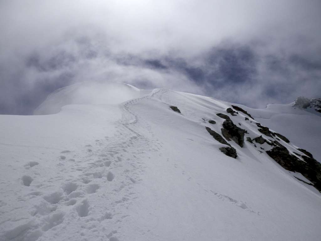 ridge to the summit