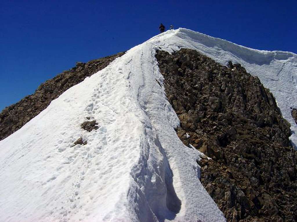 The last meters to the summit...