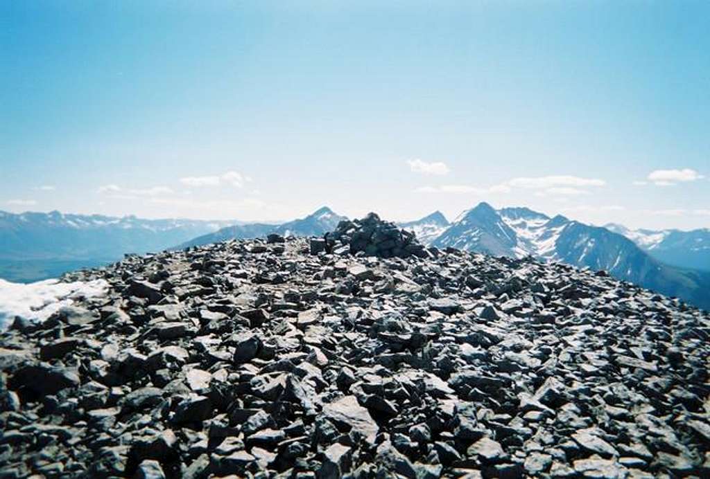 The summit of Dolores Peak,...
