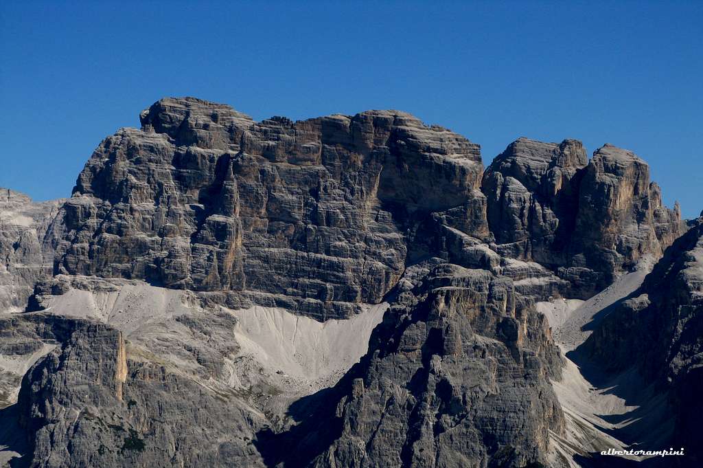 Croda dei Toni seen from Torre Wundt