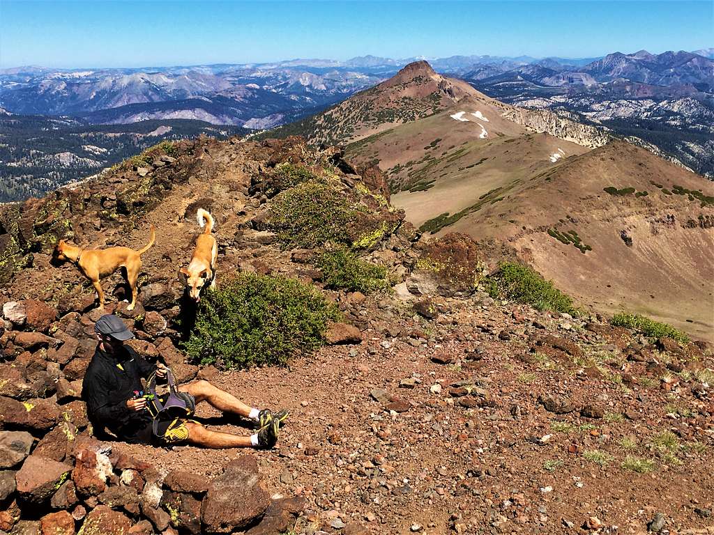 View to Stanislaus Peak from Sonora Peak July 3, 2020