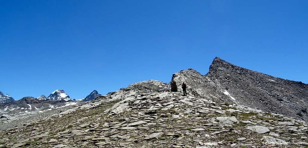 Punta Violetta and Gran Paradiso group on the left