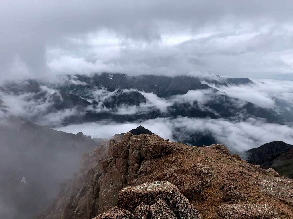 Turret Peak on cloudy day