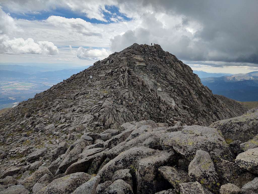 Mt Shavano coming back from Tabeguache Peak