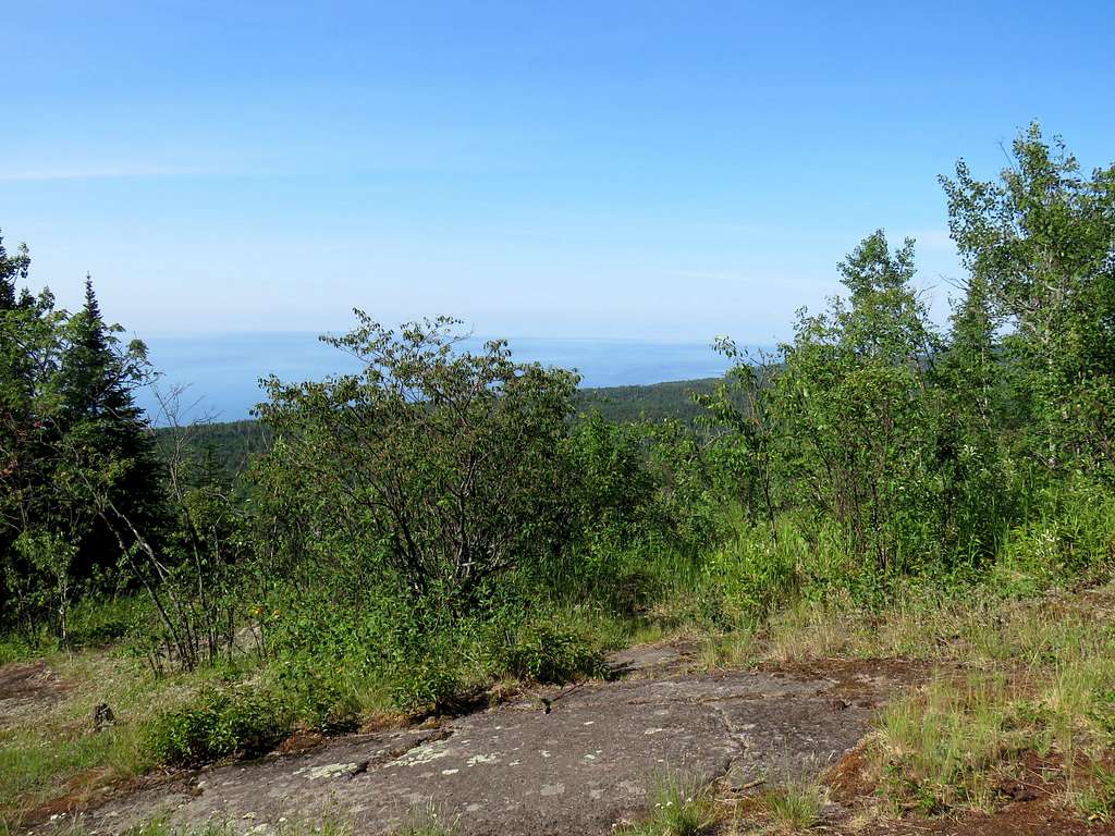 Lake Superior from a clear area on Moose Mountain