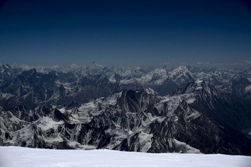 Karakoram views from Spantik Summit, Pakistan