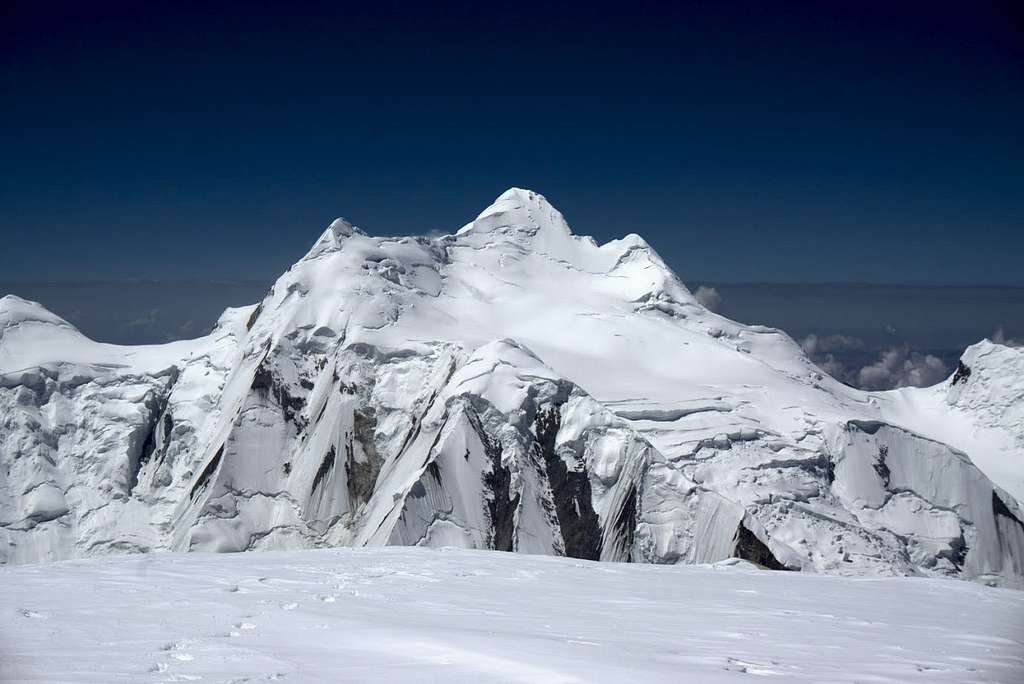 Malubiting, viewed from Spantik summit plateau, Pakistan