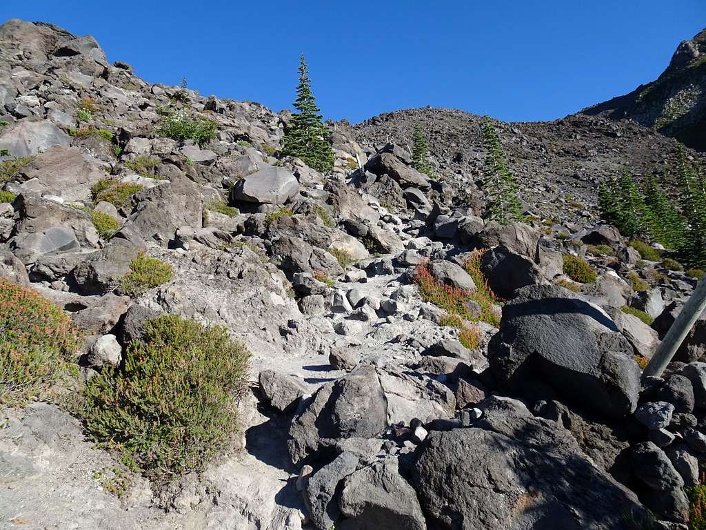 St Helens:  Ascending Monitor Ridge