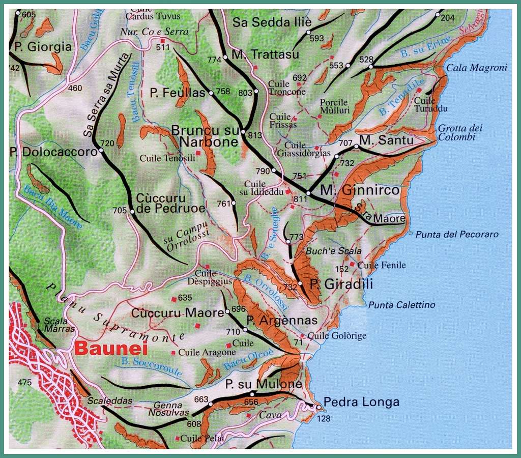 Pedra Longa Map
