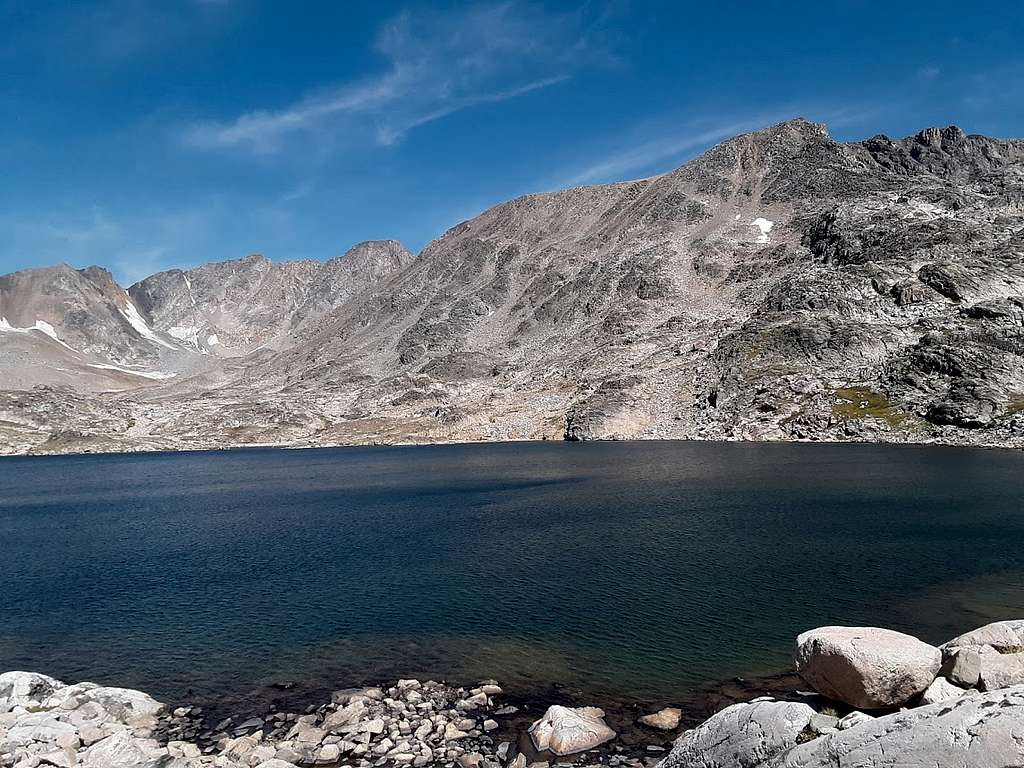 First glimpse of Granite from largest sky top lake