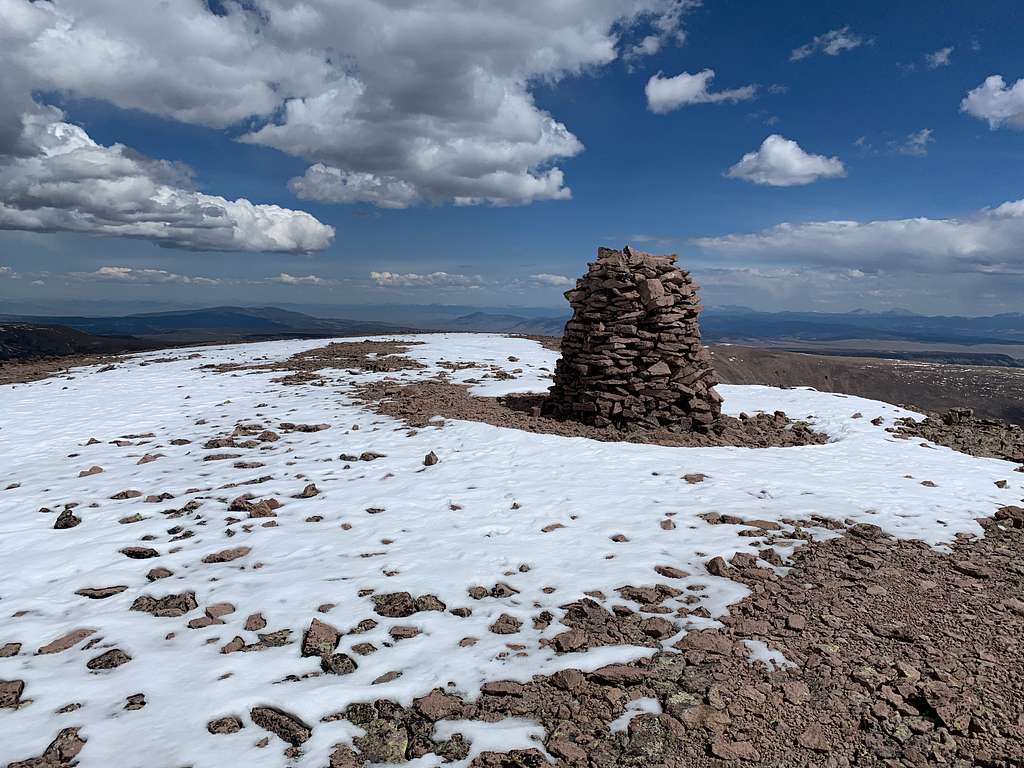Phoenix Peak’s summit cairn.