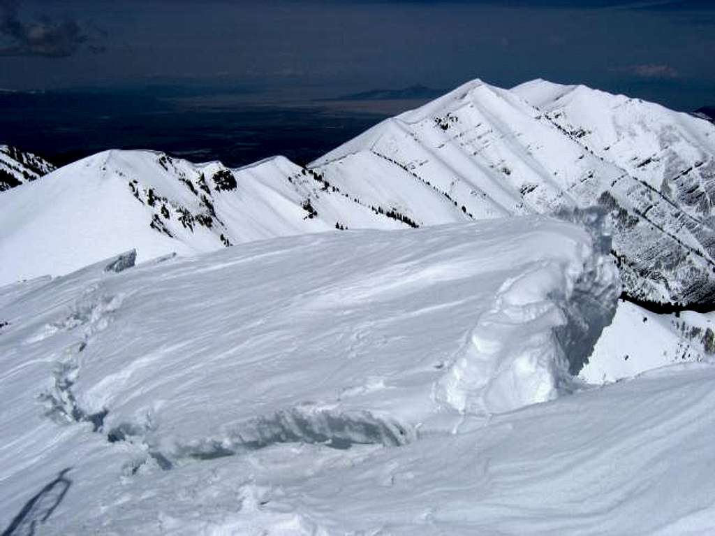 View from the summit looking...