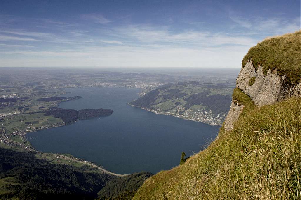 Lake Zug from Mount Rigi