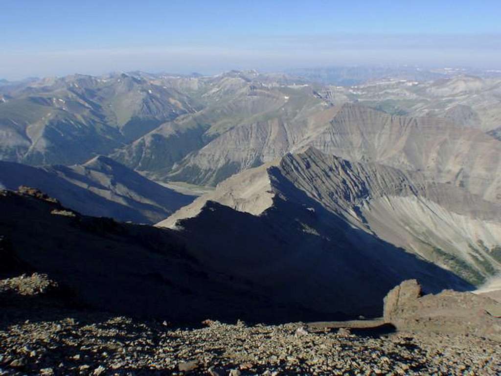 Looking west from the summit....