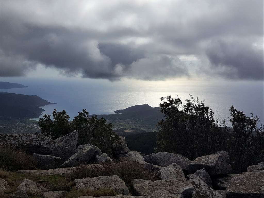 Sea landscape from the summit of Monte Calanche (2)