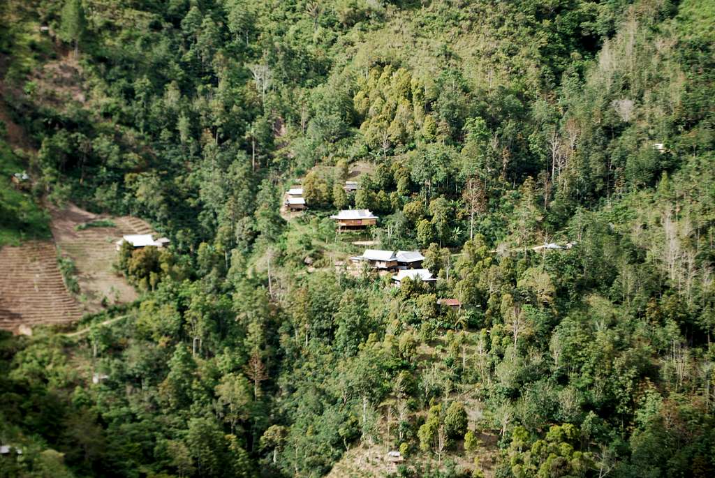 14 - villages along the way to Rantemario on steep mountain slopes