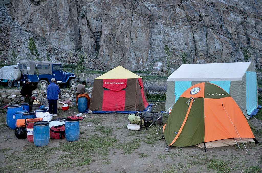 Camping at Askole Village