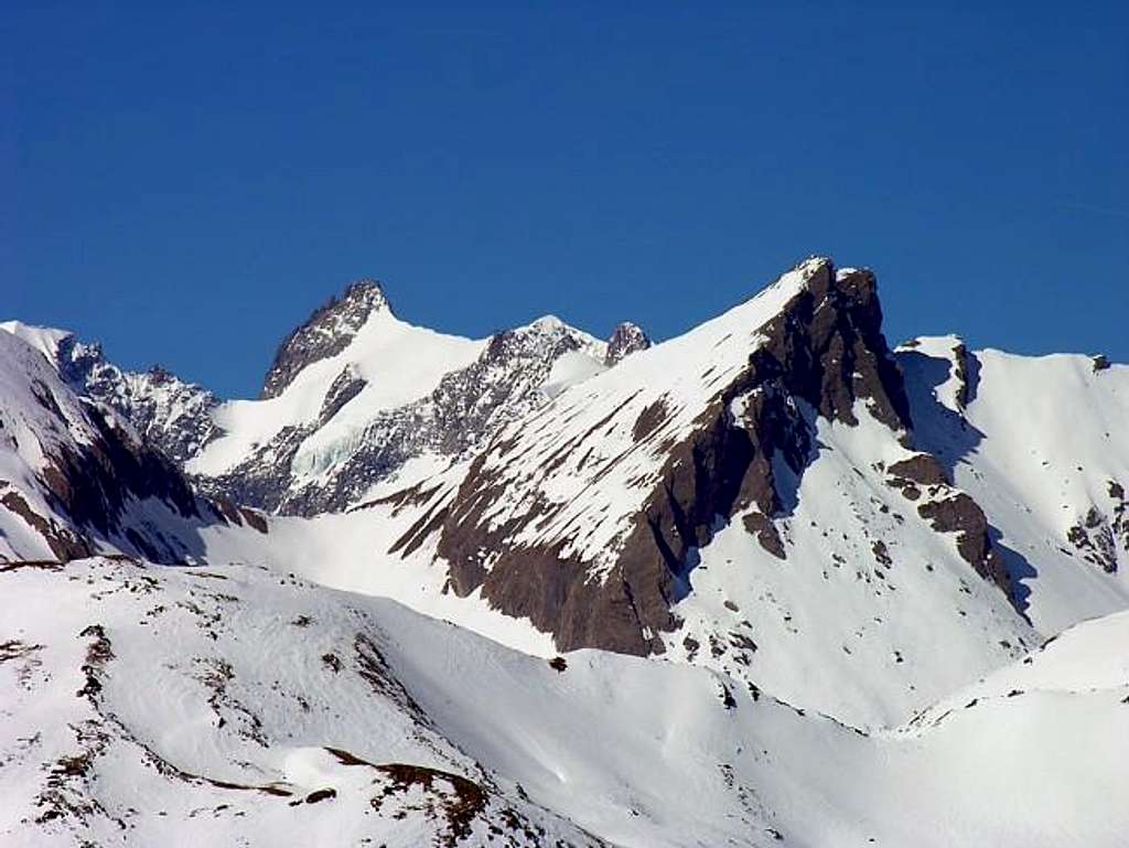 On the right Aiguille of...