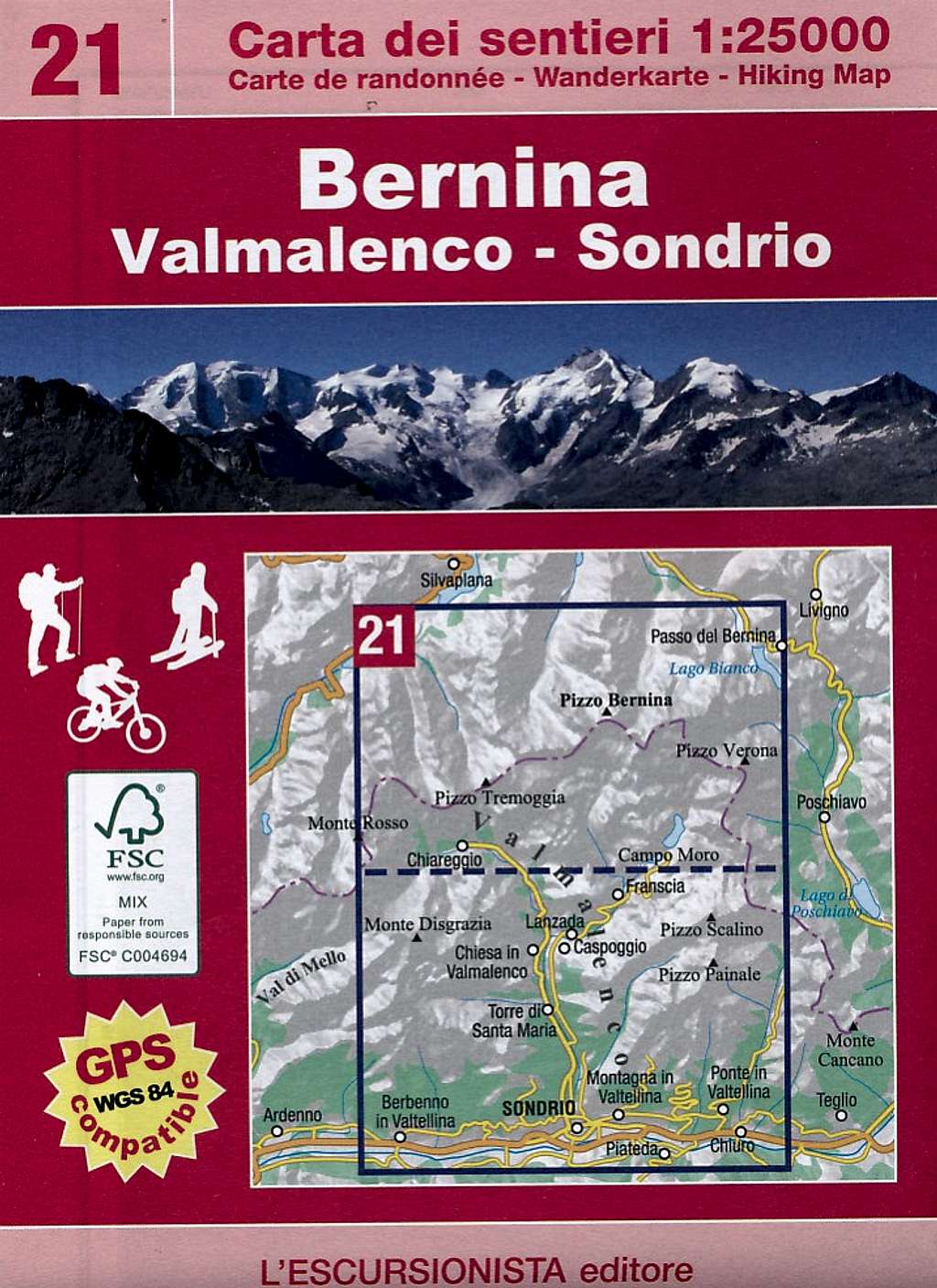 Bernina Valmalenco map