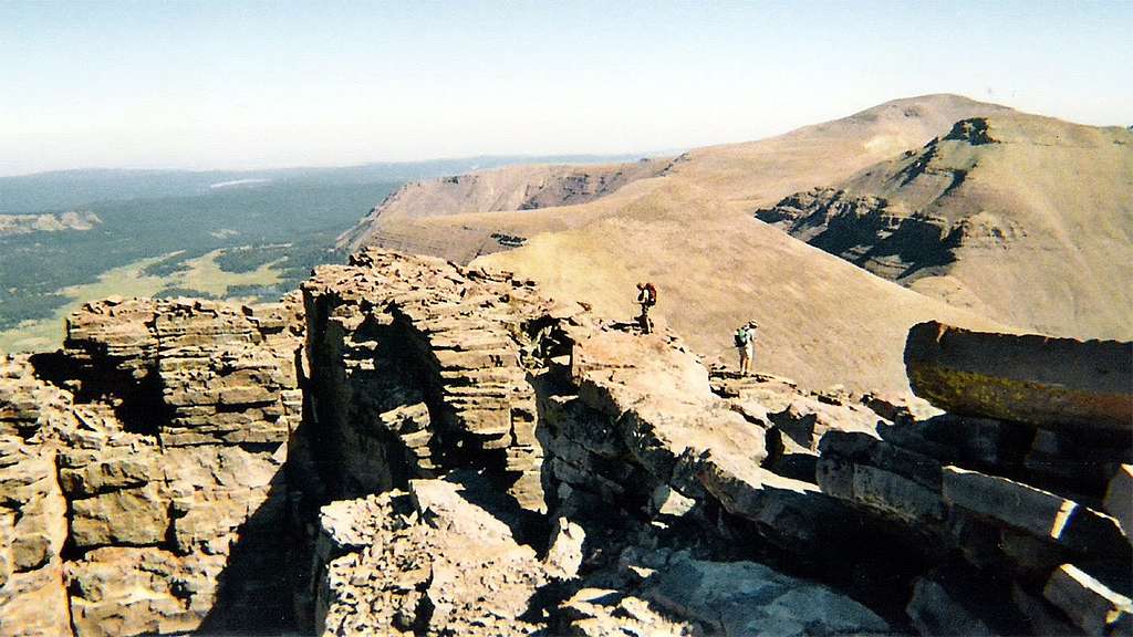 Kings Peak - looking to the north from the top of Utah