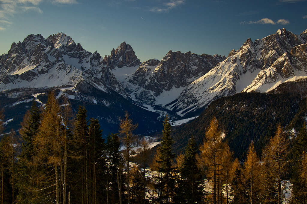 The Sexten Dolomites seen from Elmo / Helm
