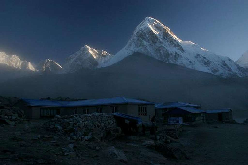 Morning-view on Pumori from...