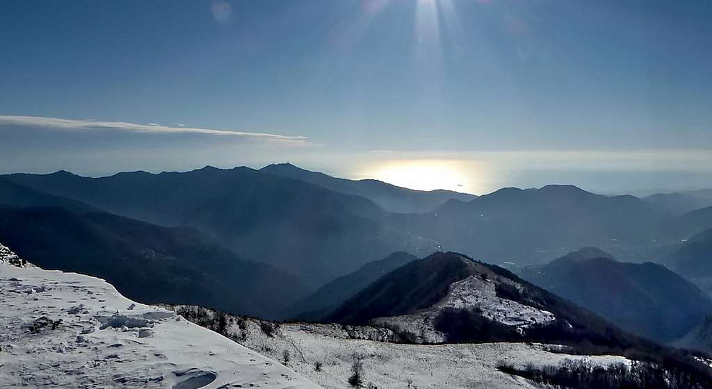 Southward view from Alpesisa summit